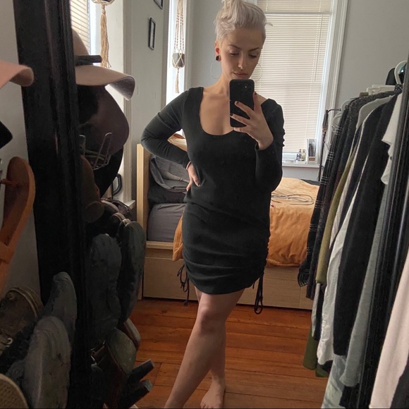 NWOT Black Sweater Dress - Picture 2 of 3